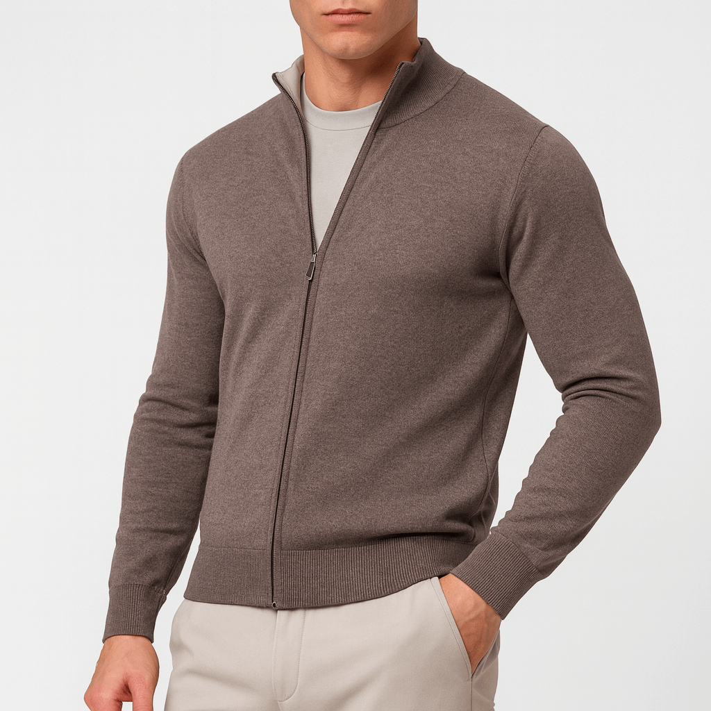 LUXEOUTFIT | Strickweste mit Reißverschluss 0