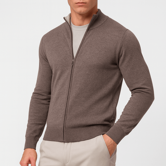 LUXEOUTFIT | Strickweste mit Reißverschluss 0