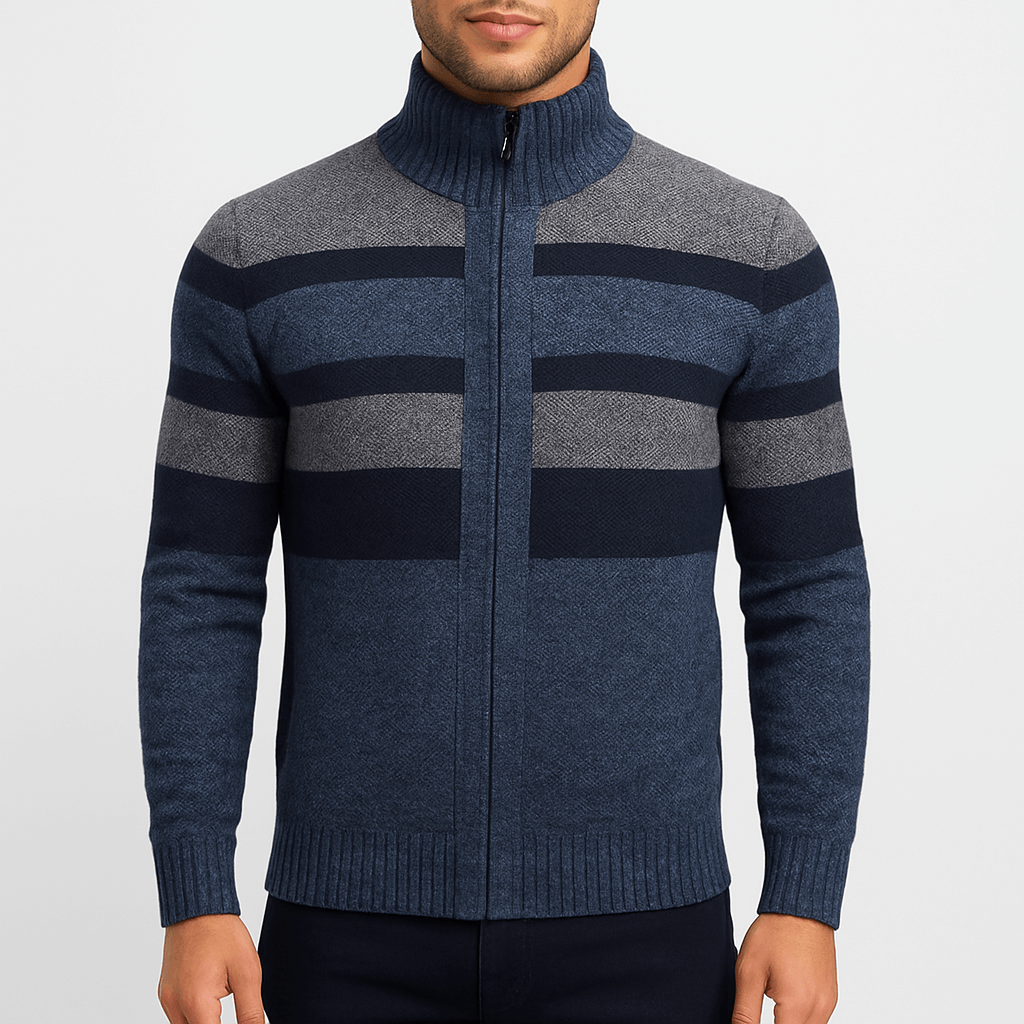 LUXEOUTFIT | Strukturierte Strickjacke 0