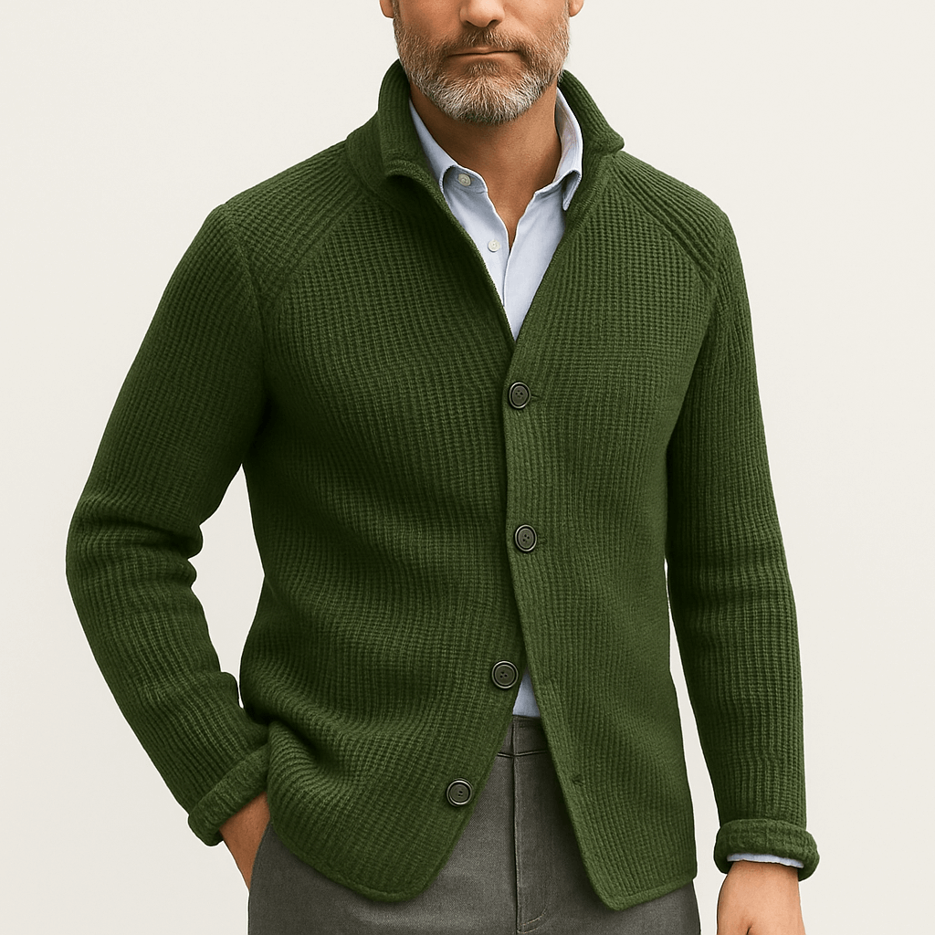LUXEOUTFIT | Strukturierte Strickjacke 1