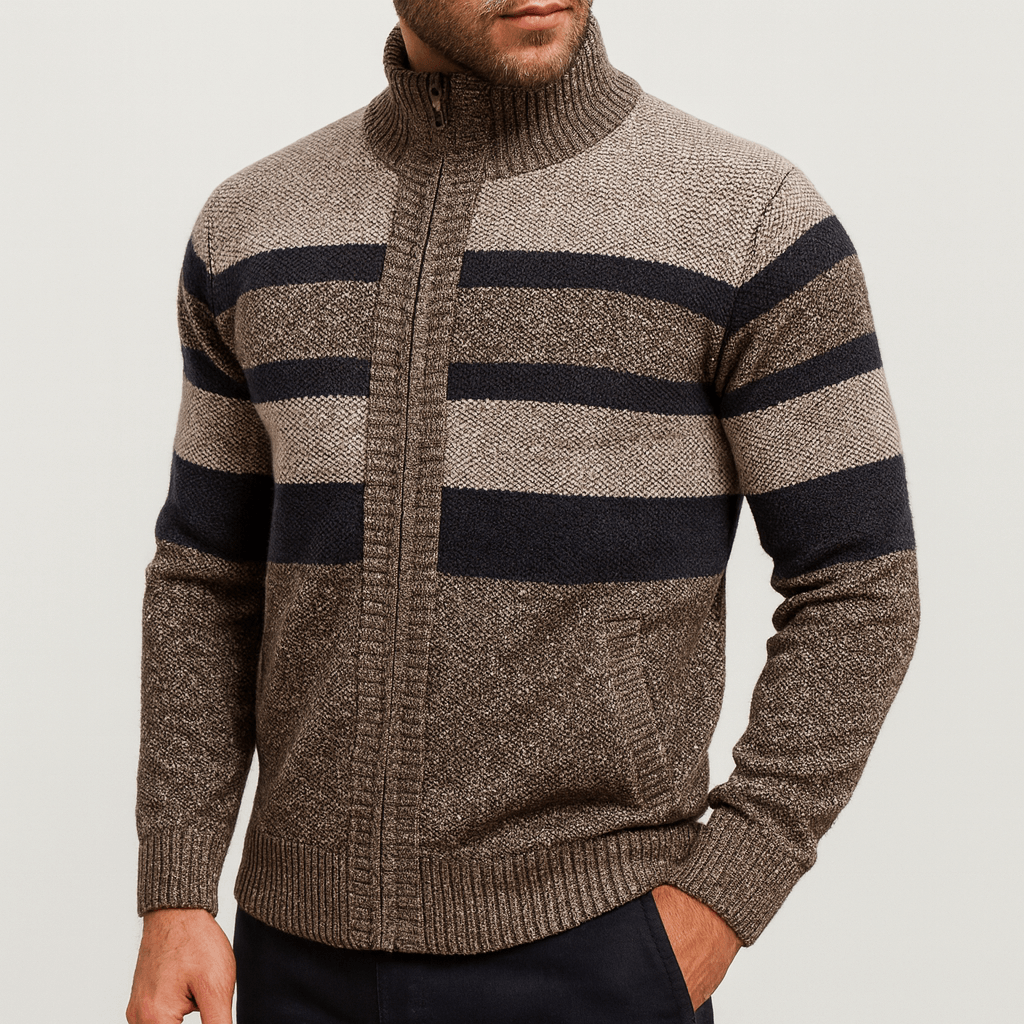 LUXEOUTFIT | Strukturierte Strickjacke 1
