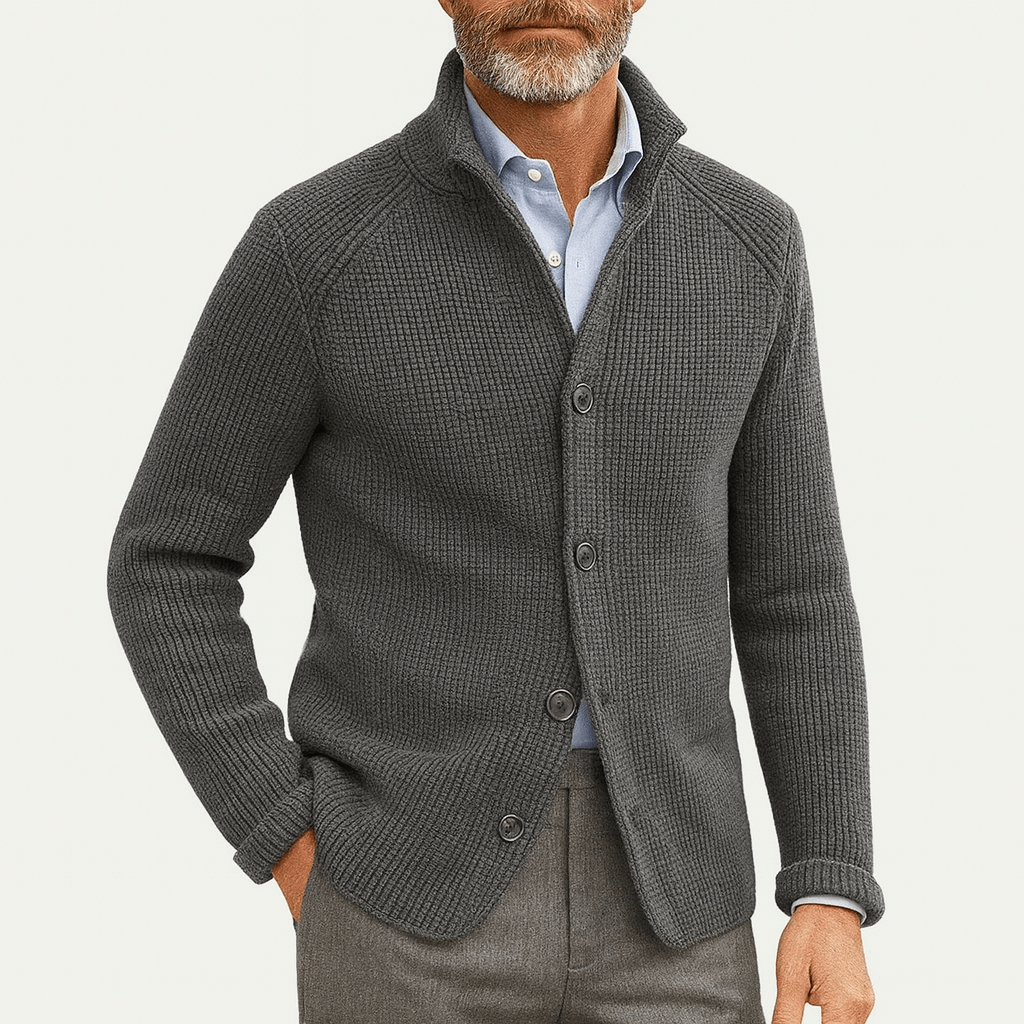 LUXEOUTFIT | Strukturierte Strickjacke 2