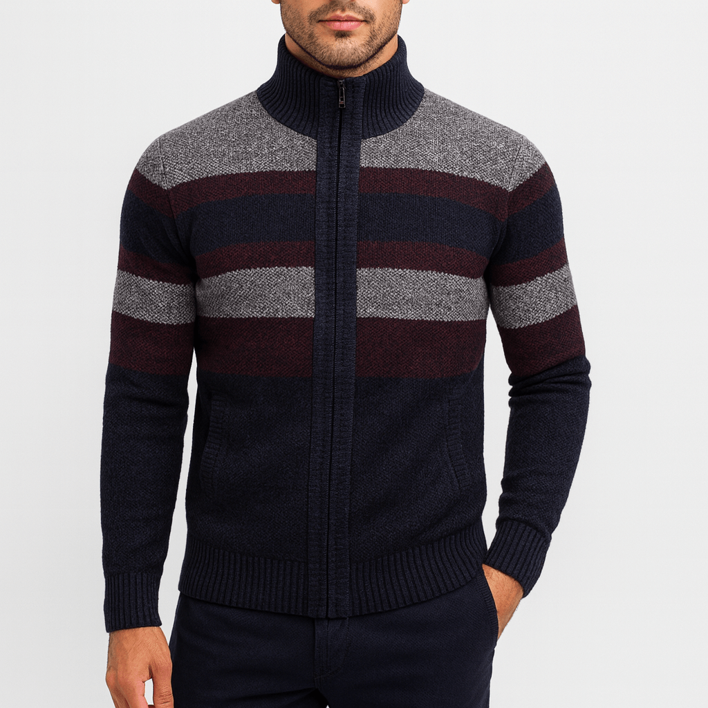 LUXEOUTFIT | Strukturierte Strickjacke 2