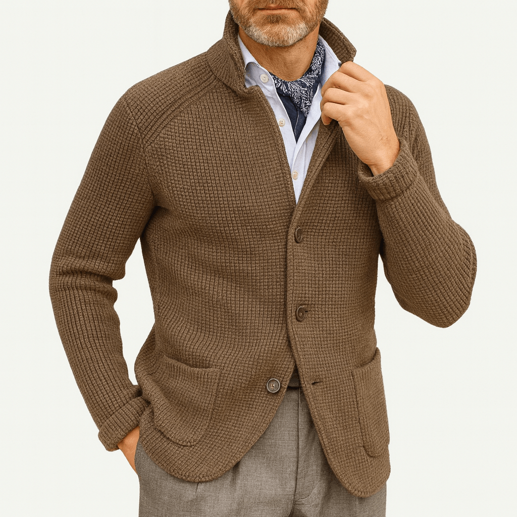LUXEOUTFIT | Strukturierte Strickjacke 3