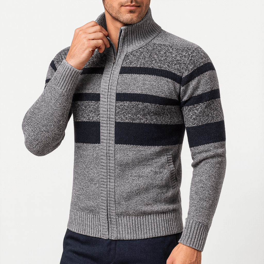LUXEOUTFIT | Strukturierte Strickjacke 3