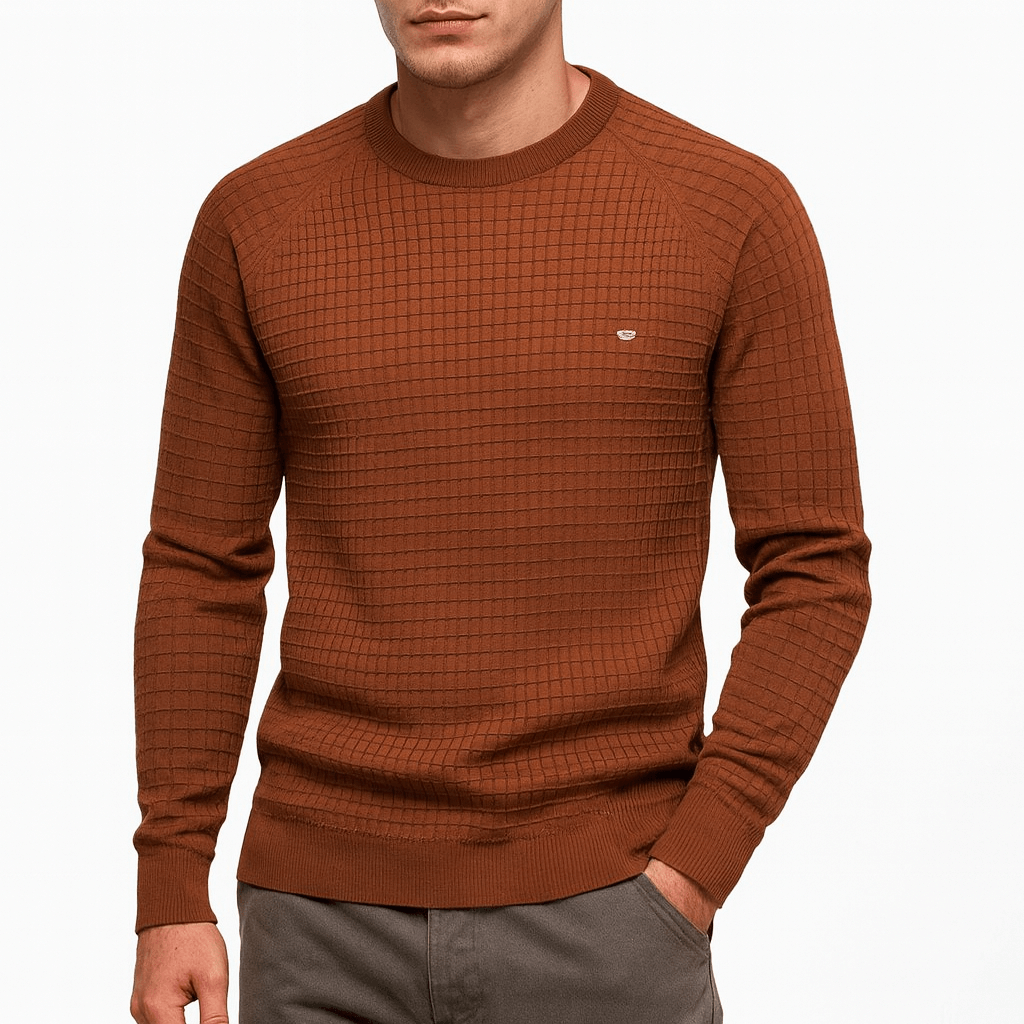 LUXEOUTFIT | Strukturierter Strickpullover 0
