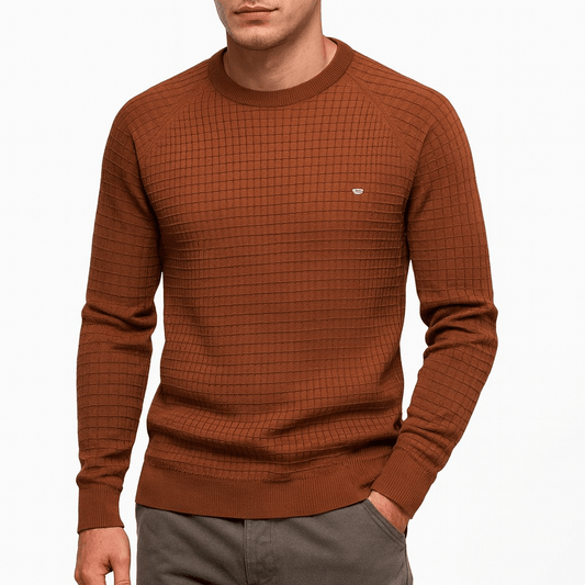 LUXEOUTFIT | Strukturierter Strickpullover 0