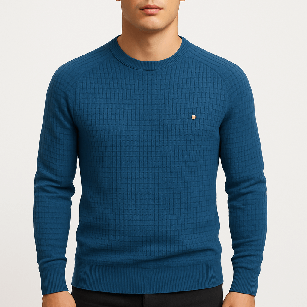 LUXEOUTFIT | Strukturierter Strickpullover 1