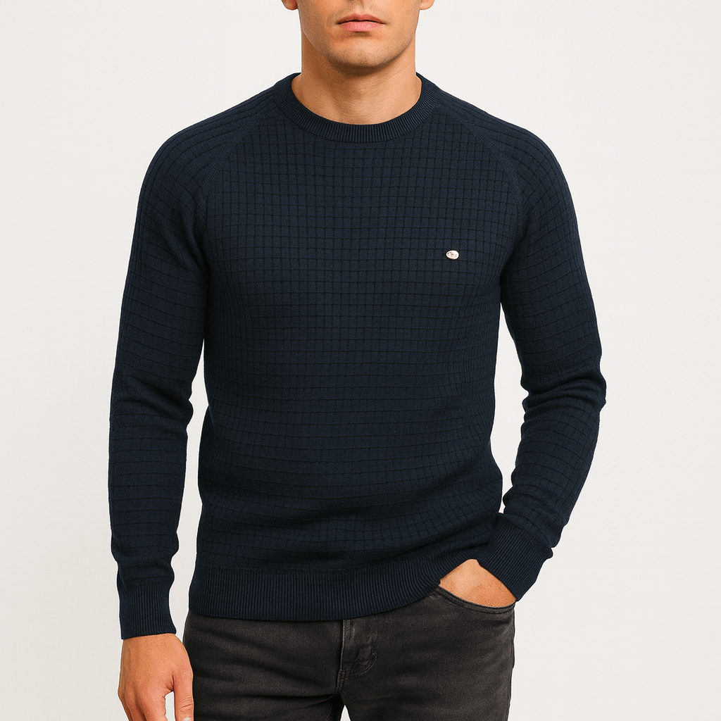 LUXEOUTFIT | Strukturierter Strickpullover 2
