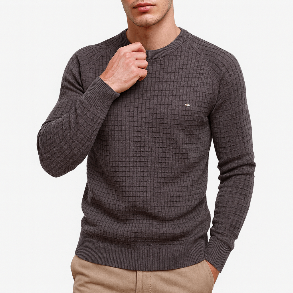 LUXEOUTFIT | Strukturierter Strickpullover 3