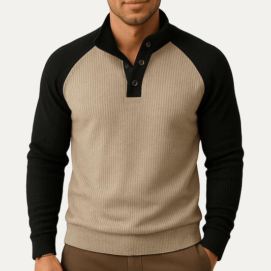 LUXEOUTFIT | Strukturiertes Strick-Sweatshirt 0