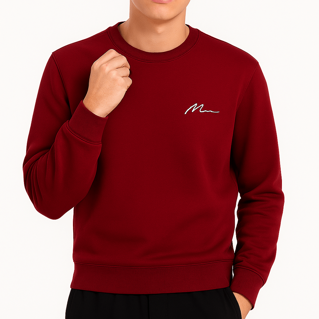 LUXEOUTFIT | Sweatshirt mit Fleecefutter 0