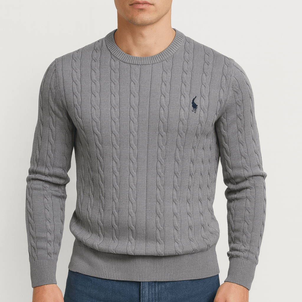 LUXEOUTFIT | Sweatshirt mit Zopfmuster 3