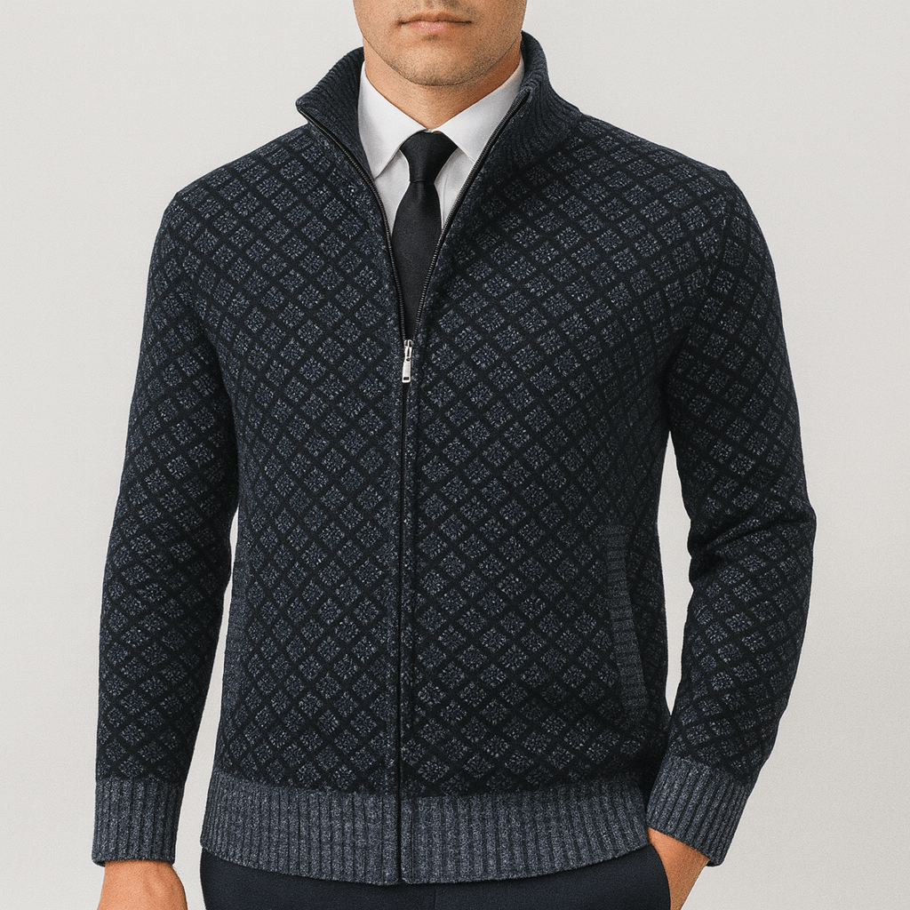 LUXEOUTFIT | Taillierter Cardigan mit Reißverschluss 1