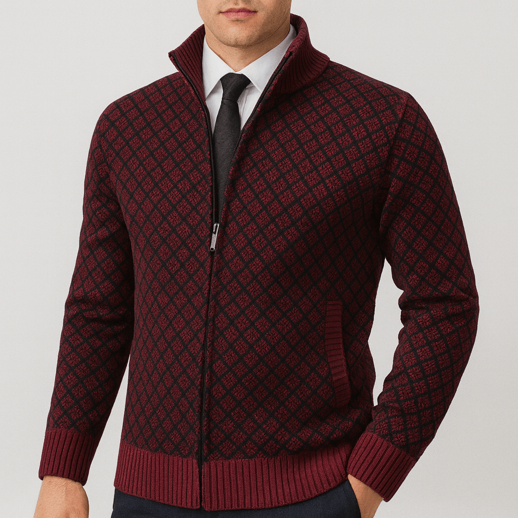 LUXEOUTFIT | Taillierter Cardigan mit Reißverschluss 2