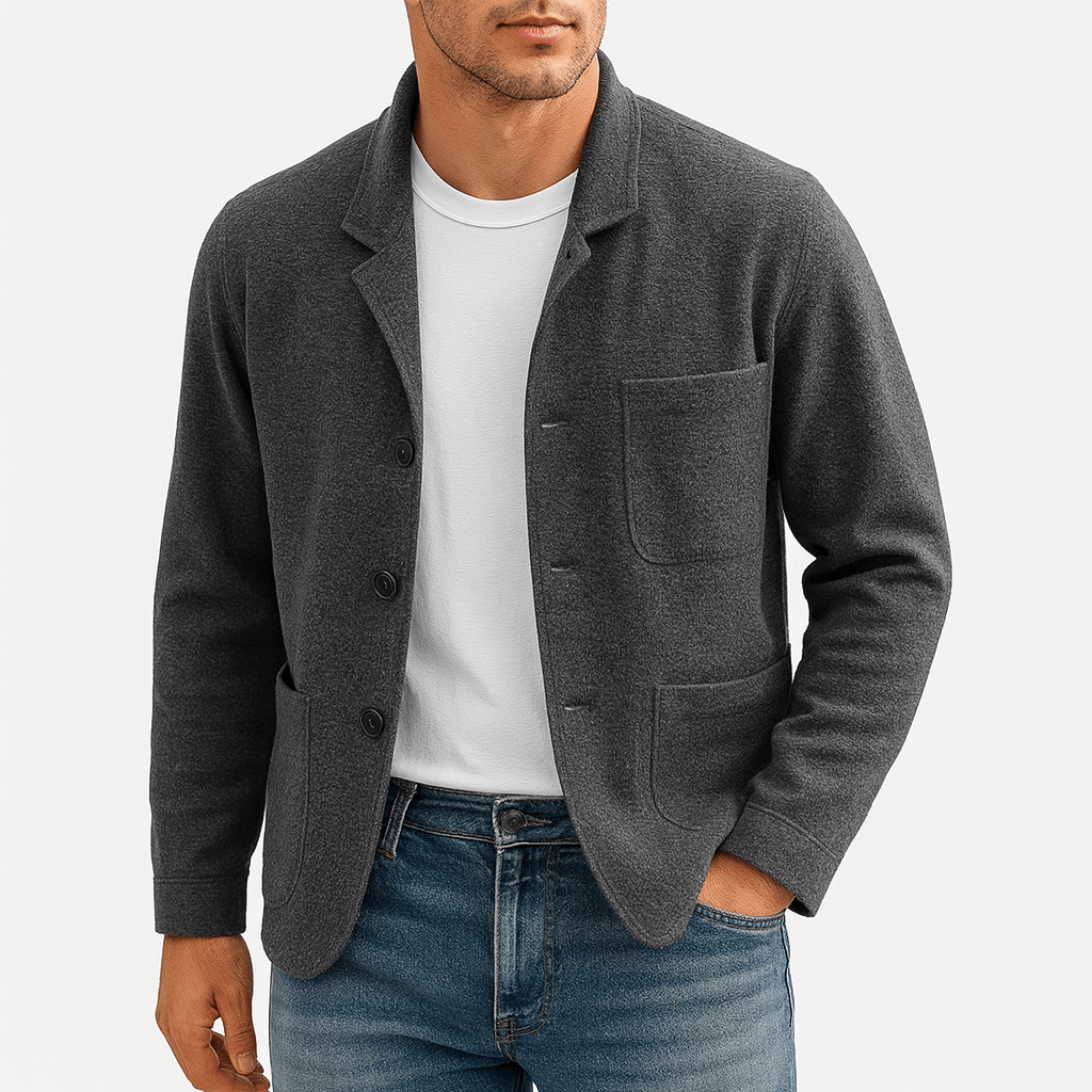 LUXEOUTFIT | Thermo-Cardigan mit mehreren Taschen 1