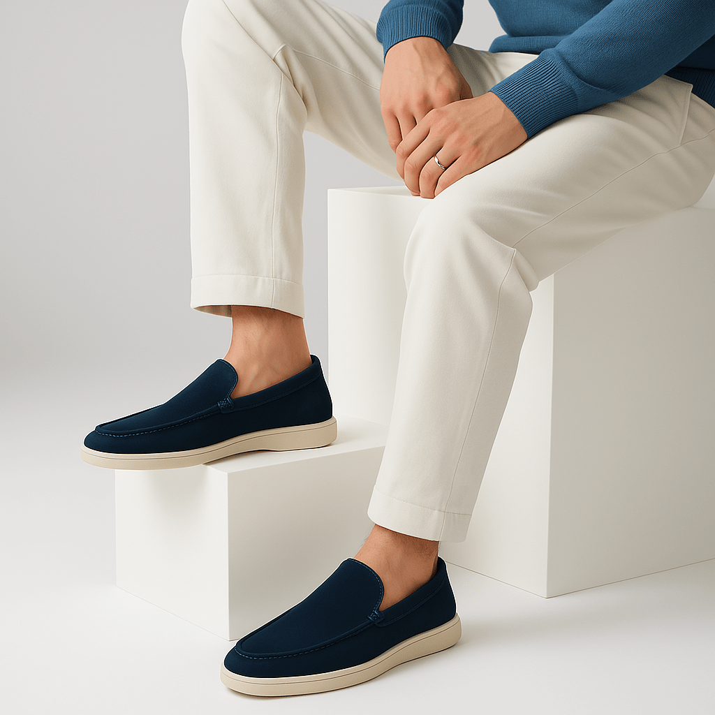 LUXEOUTFIT | Urbane Wildleder-Loafer mit Profil 1