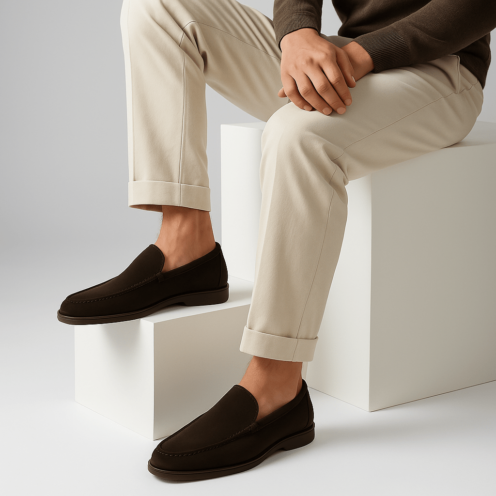 LUXEOUTFIT | Urbane Wildleder-Loafer mit Profil 7