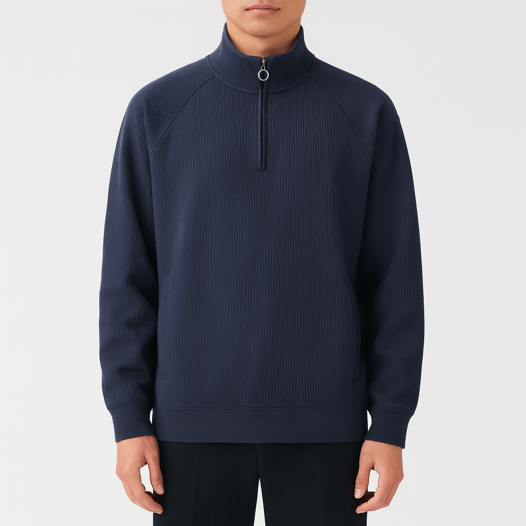 LUXEOUTFIT | Waffelstrick-Sweatshirt 0
