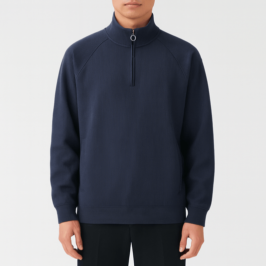 LUXEOUTFIT | Waffelstrick-Sweatshirt 0