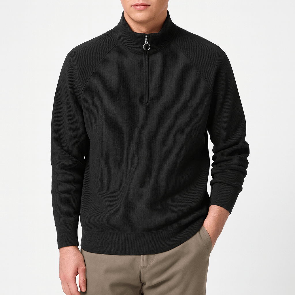 LUXEOUTFIT | Waffelstrick-Sweatshirt 1