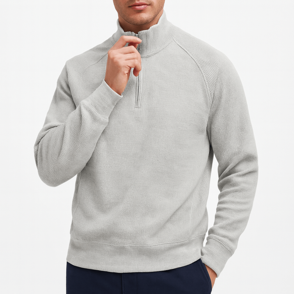 LUXEOUTFIT | Waffelstrick-Sweatshirt 2
