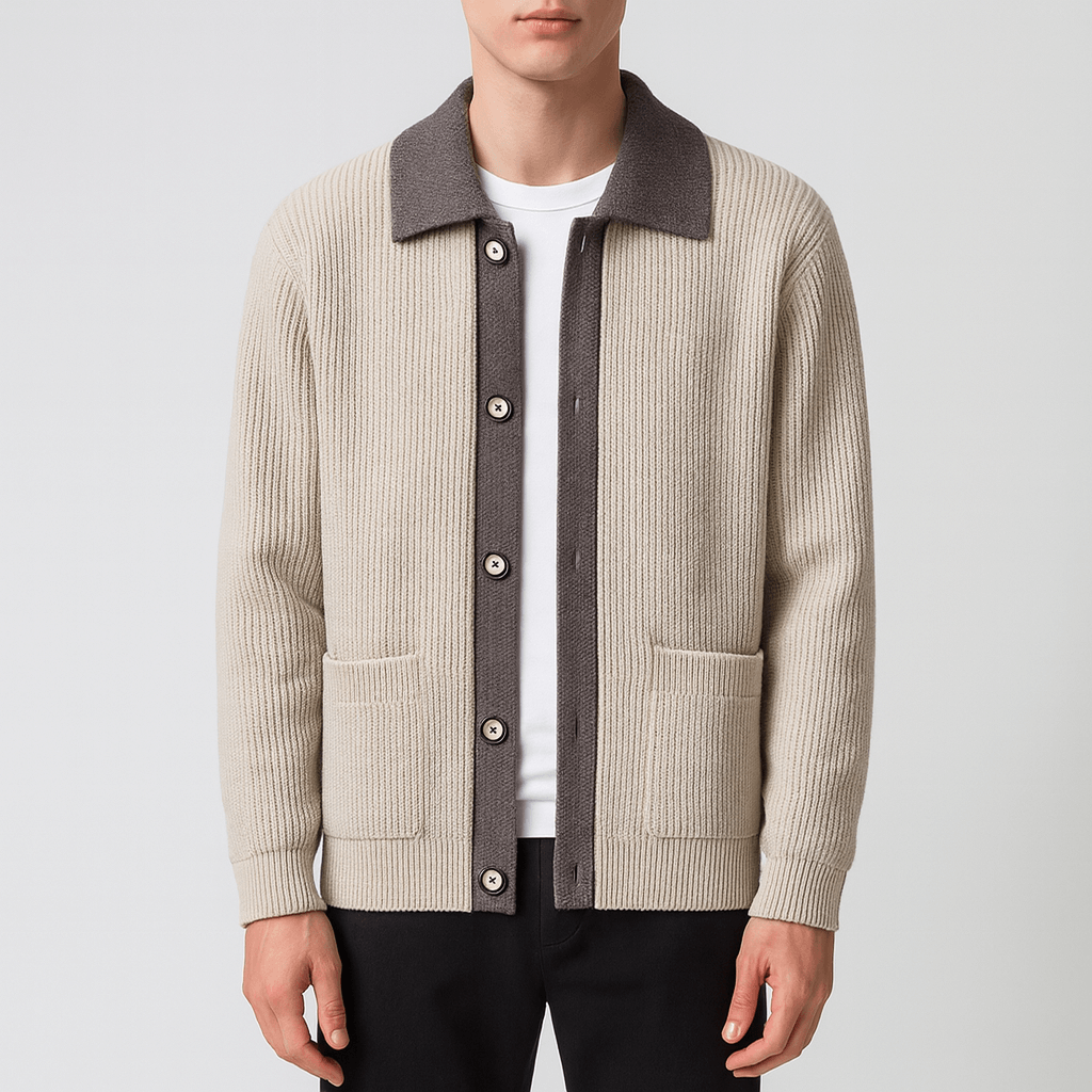 LUXEOUTFIT | Waffelstrickjacke 0
