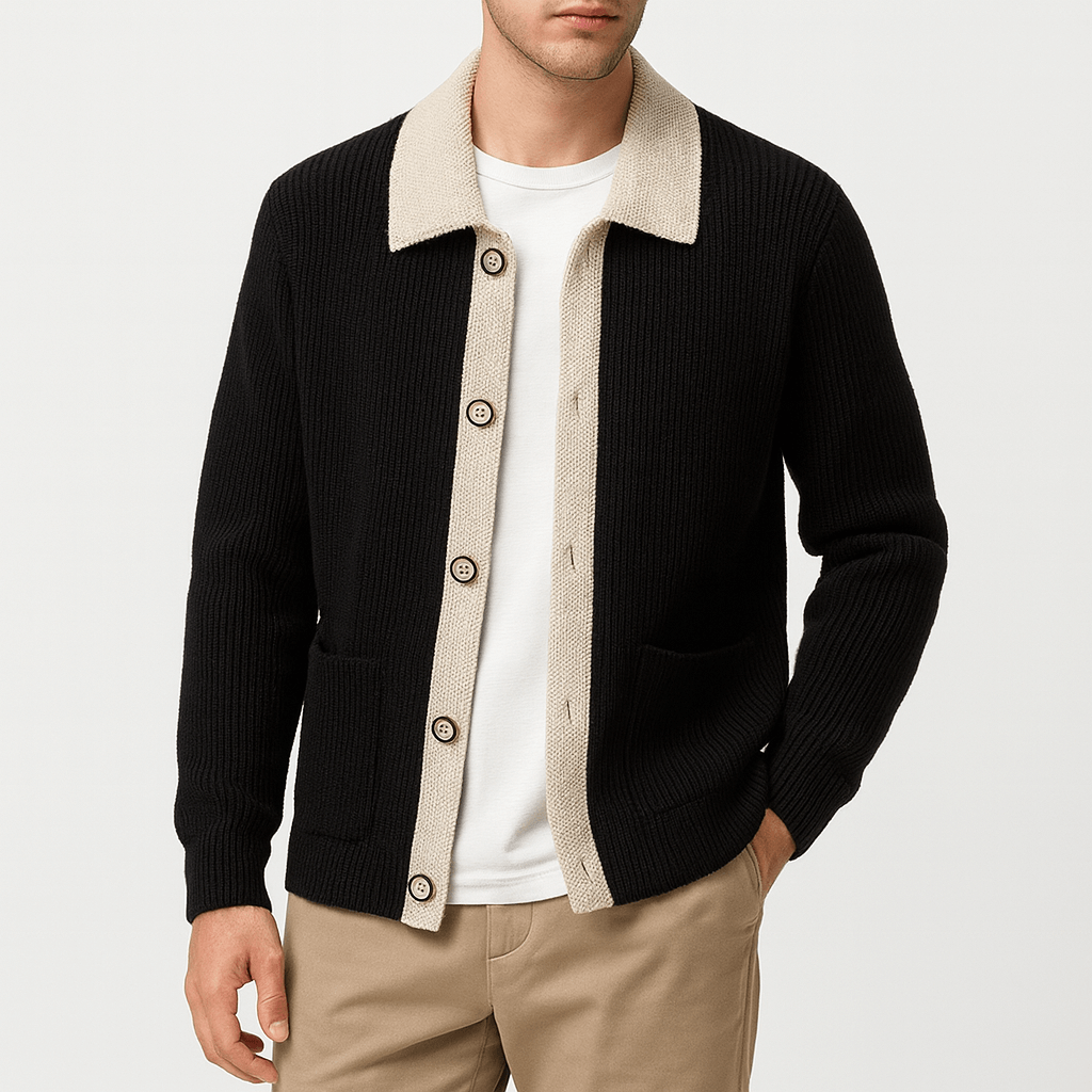 LUXEOUTFIT | Waffelstrickjacke 1