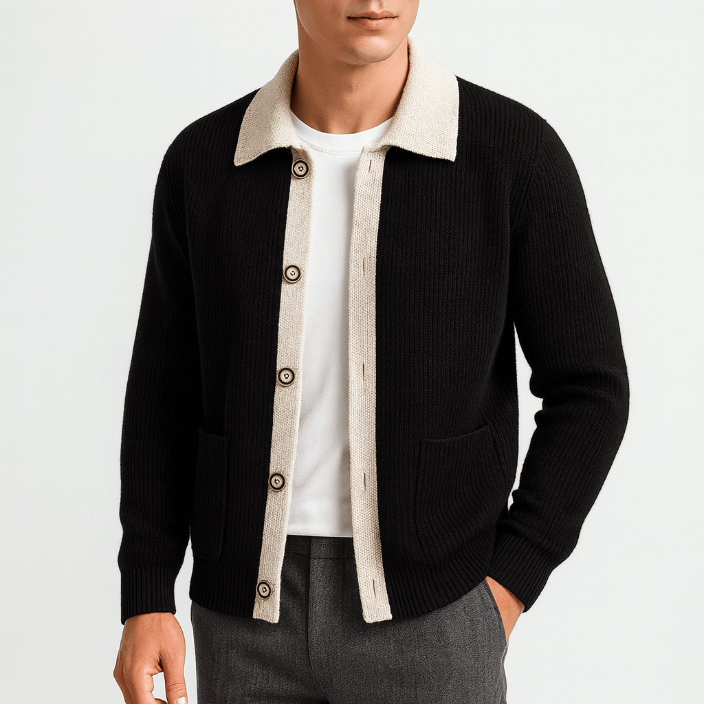 LUXEOUTFIT | Waffelstrickjacke 1