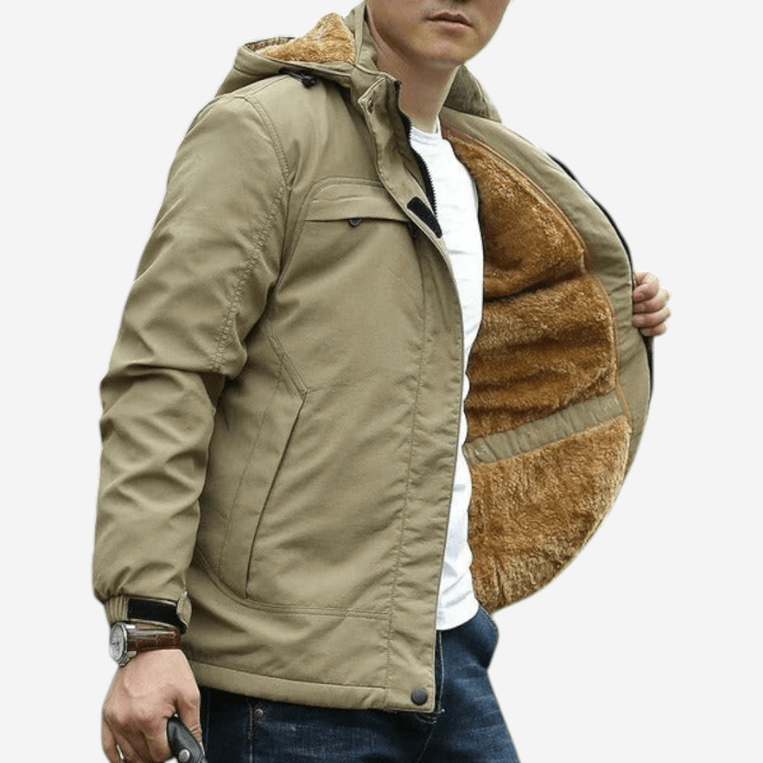 LUXEOUTFIT | Winterjacke mit Kapuze 1
