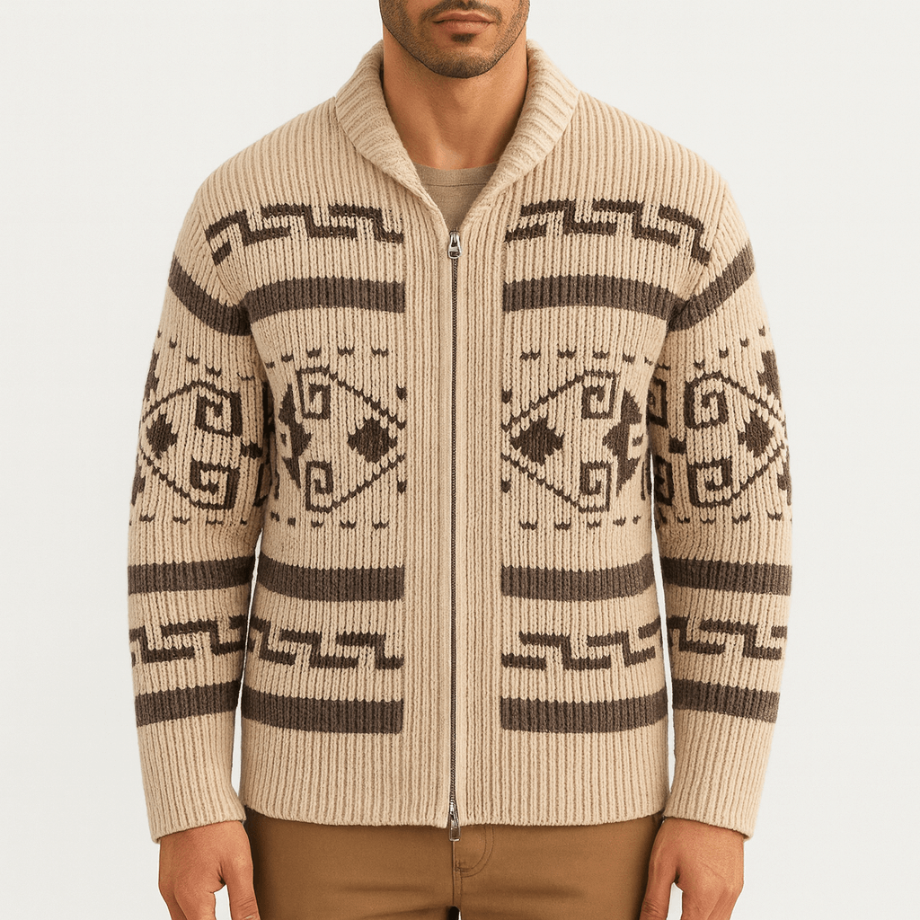 LUXEOUTFIT | Woll-Cardigan mit Reißverschluss 0