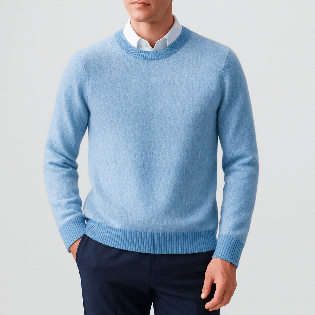 LUXEOUTFIT | Wollpullover mit Rundhalsausschnitt 1