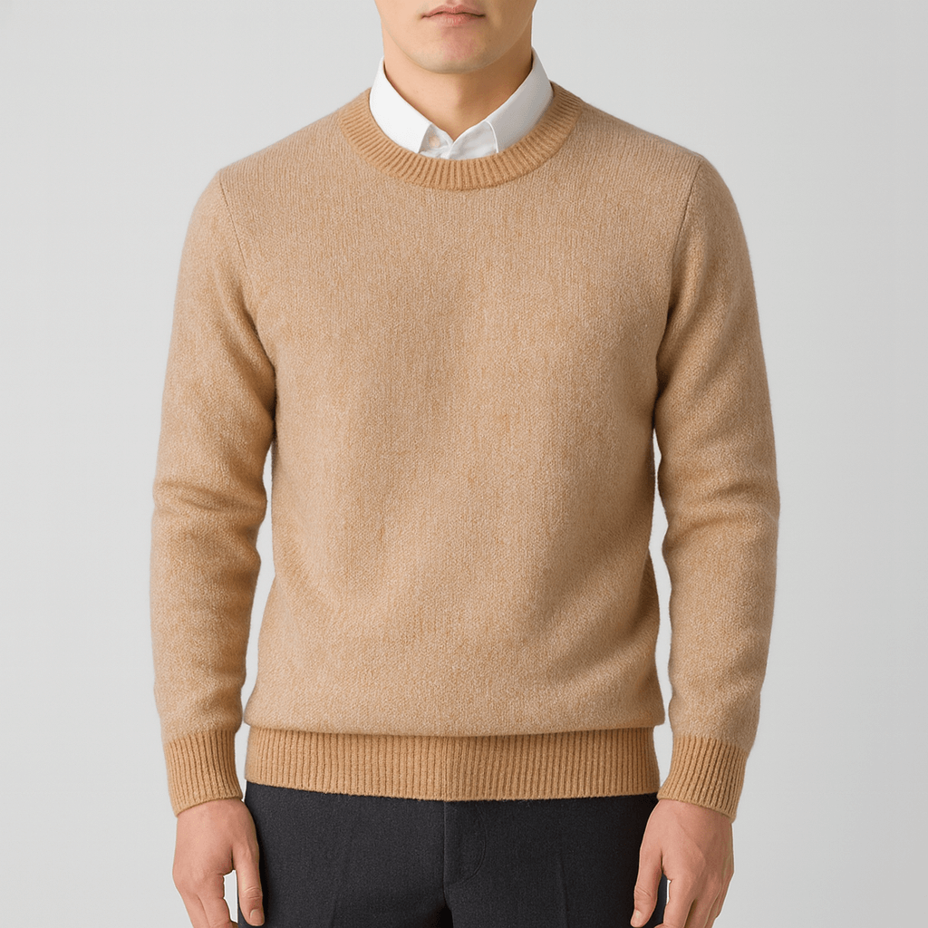 LUXEOUTFIT | Wollpullover mit Rundhalsausschnitt 2