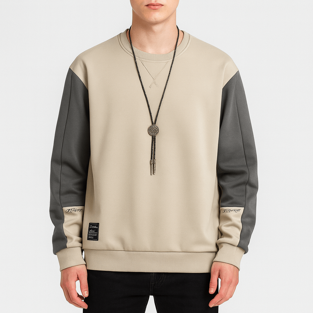LUXEOUTFIT | Zweifarbiges Raglan-Sweatshirt 0