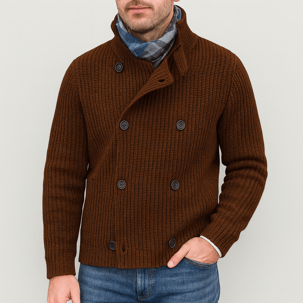 LUXEOUTFIT | Zweireihiger Strickcardigan 0
