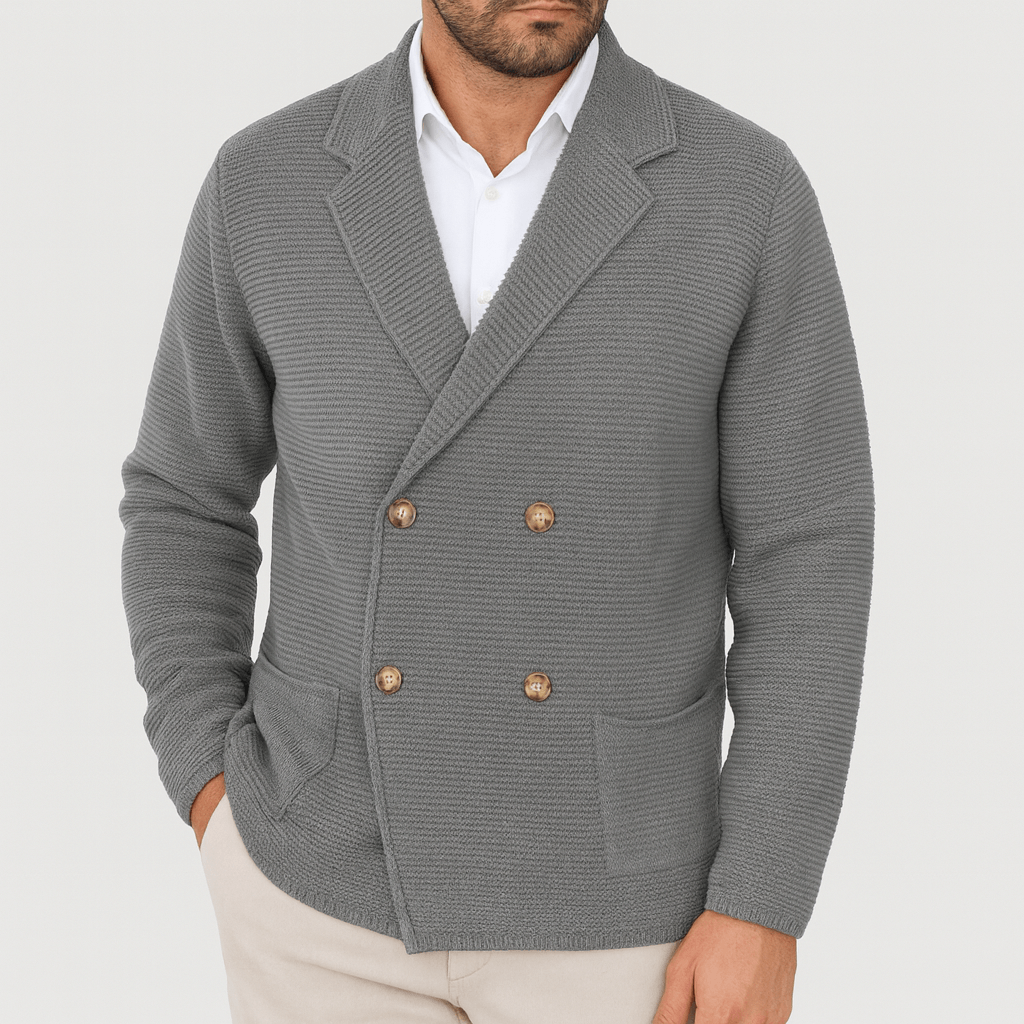LUXEOUTFIT | Zweireihiger Strickcardigan 1