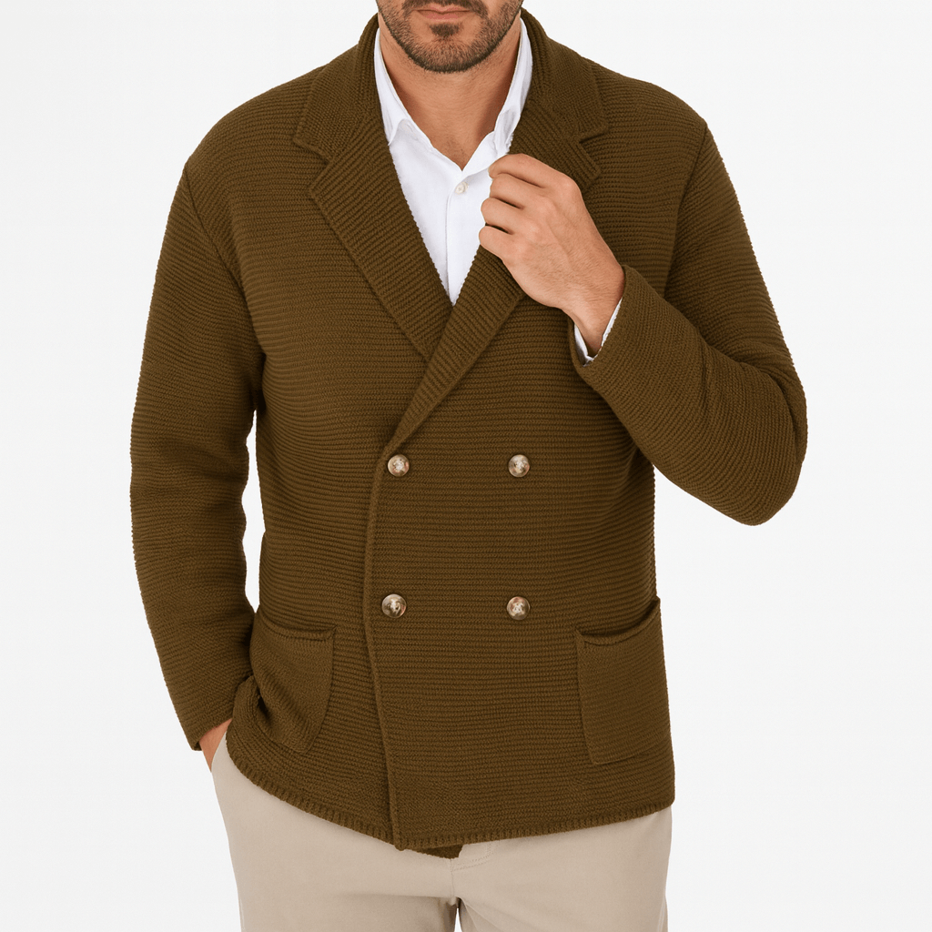 LUXEOUTFIT | Zweireihiger Strickcardigan 2