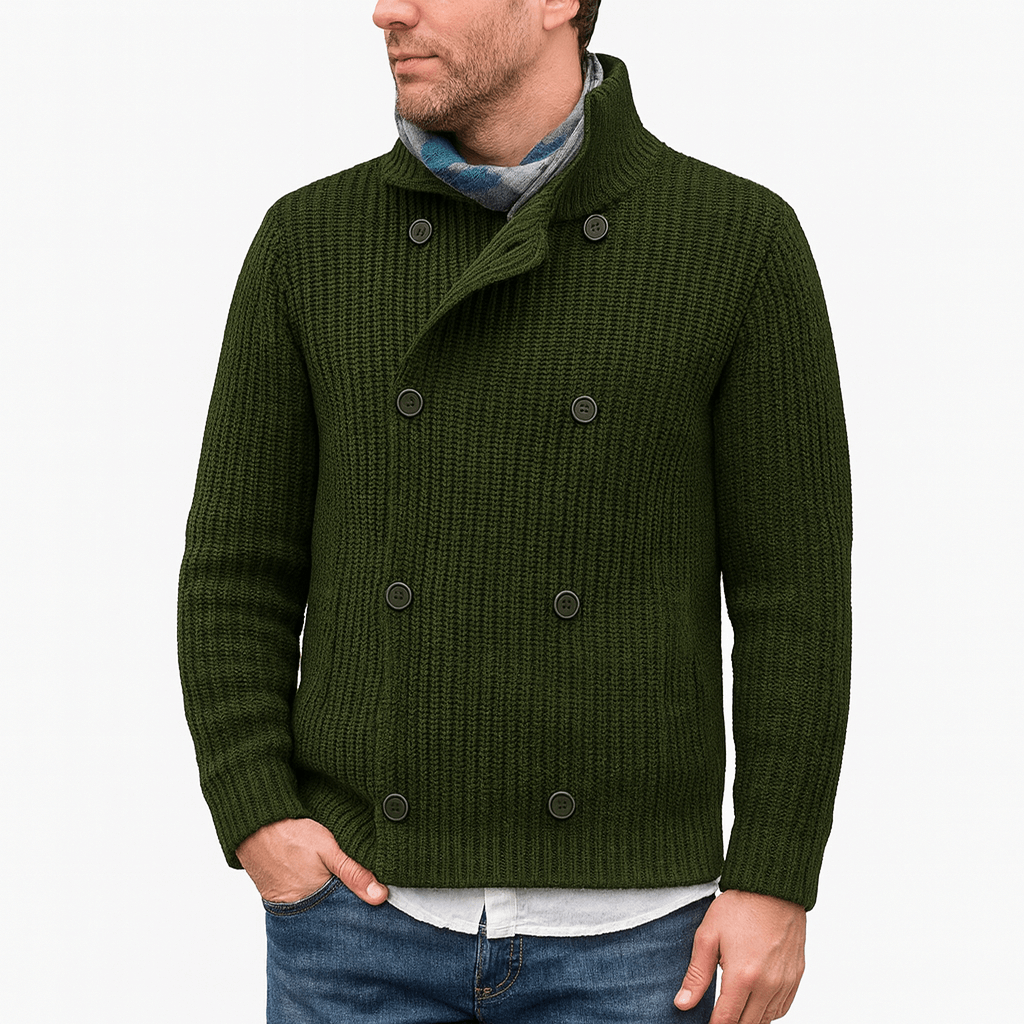 LUXEOUTFIT | Zweireihiger Strickcardigan 2