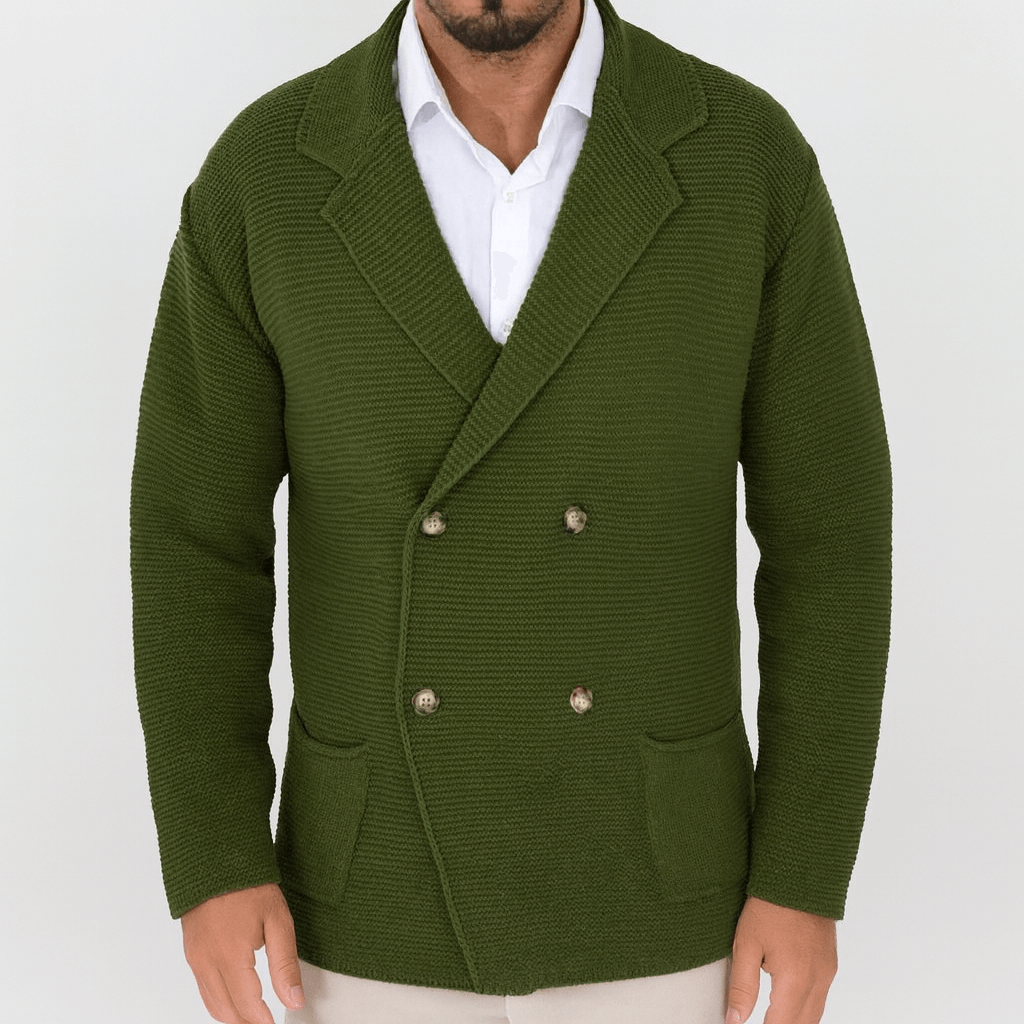 LUXEOUTFIT | Zweireihiger Strickcardigan 3