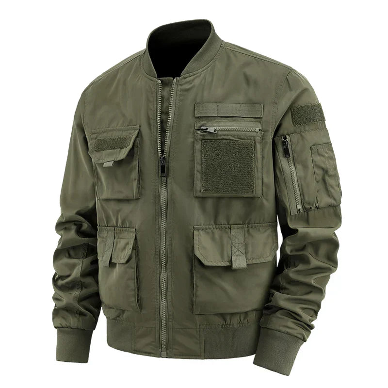 Herren Cargo Jacke Multifunktionell Mit Vielen Taschen