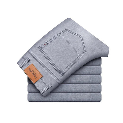 Herren Jeans Baumwolle Bequem Elegant