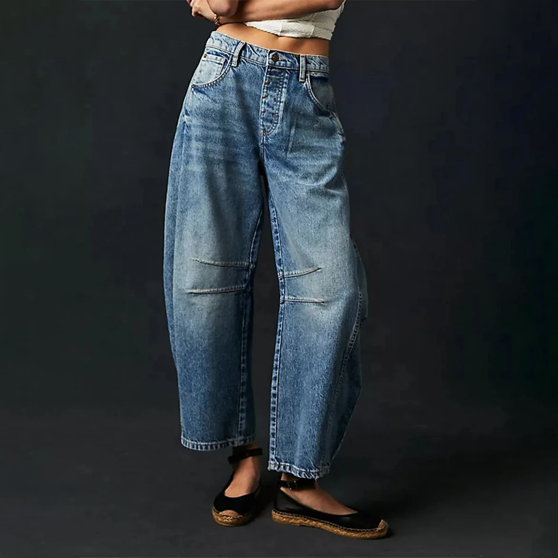 BerlinGlamour | Bequeme Damen-Jeans Weite Beinweise