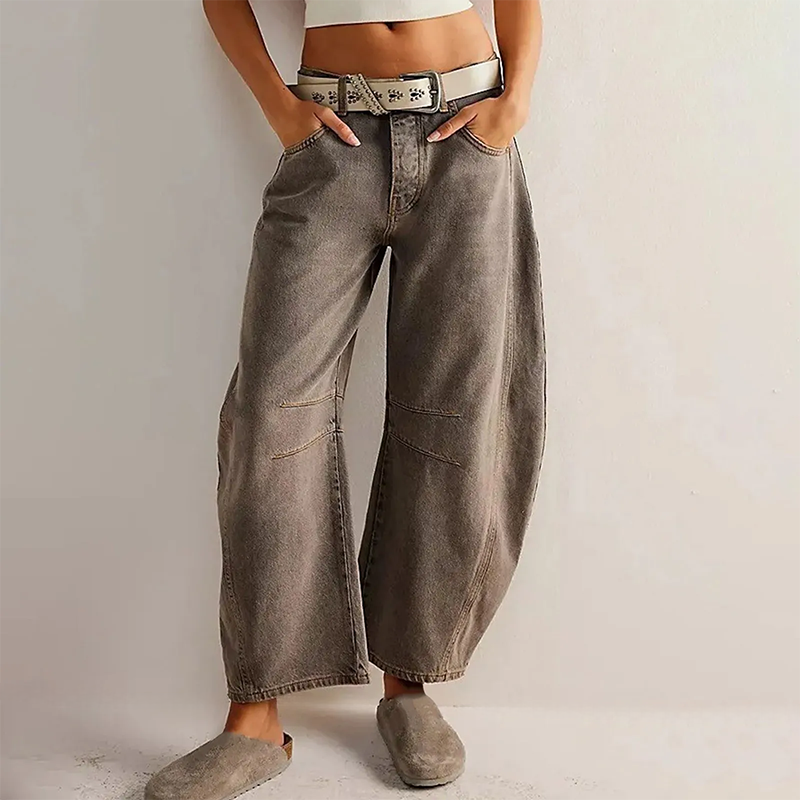 BerlinGlamour | Bequeme Damen-Jeans Weite Beinweise