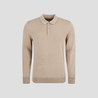 Langarm-Poloshirt aus Baumwolle für Herren 0
