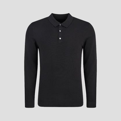 Langarm-Poloshirt aus Baumwolle für Herren 3