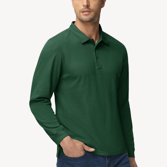 Langarm-Poloshirt für Herren | Loravelle 0