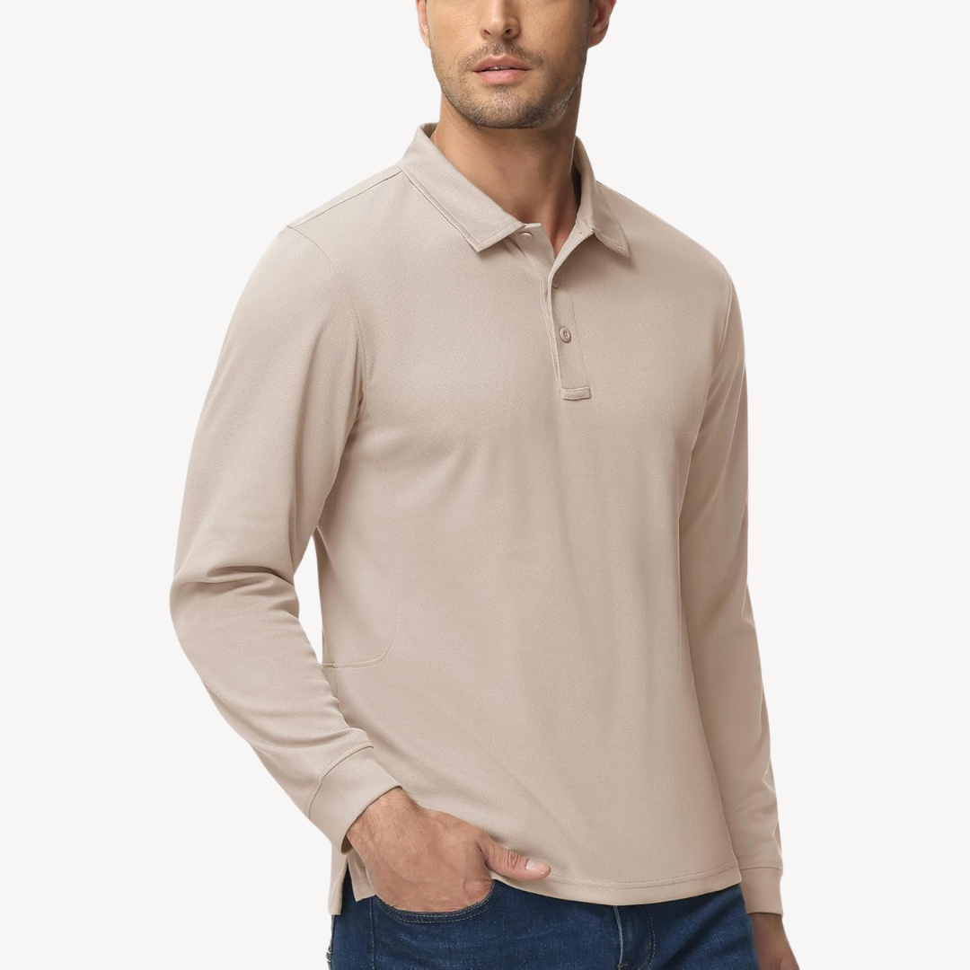 Langarm-Poloshirt für Herren | Loravelle 1