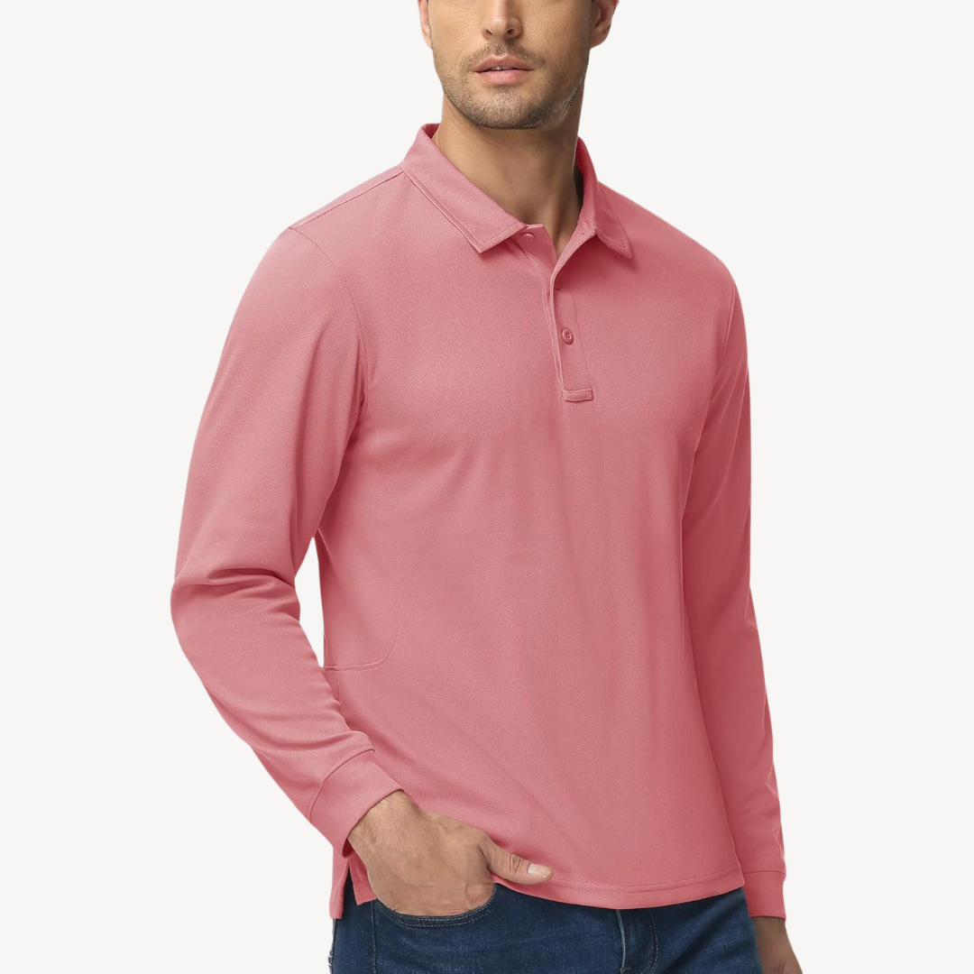 Langarm-Poloshirt für Herren | Loravelle 10