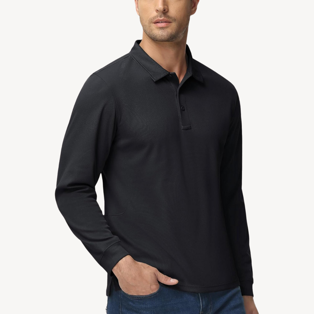 Langarm-Poloshirt für Herren | Loravelle 2