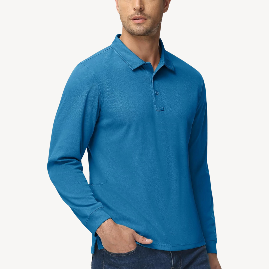 Langarm-Poloshirt für Herren | Loravelle 3